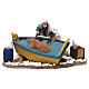 Moving Man Fixing Boat Neapolitan Nativity 12 cm s1