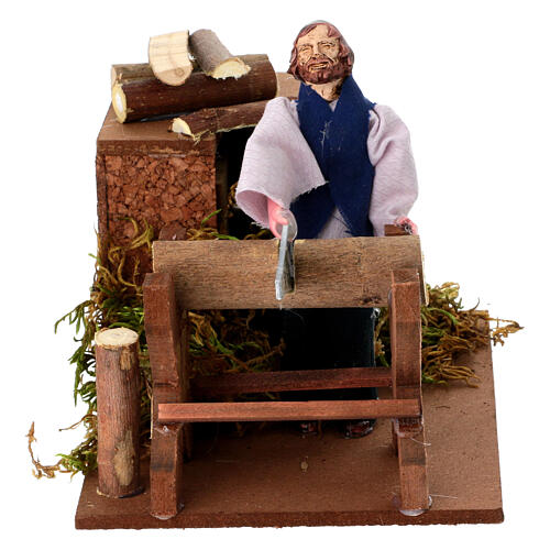 Woodcutter movement for 12 cm nativity scene 1