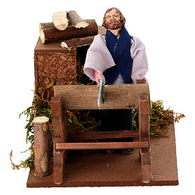 Taglialegna movimento per presepe 12 cm