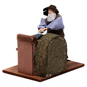 Movimento presepe: Arrotino  movimento per presepe 12 cm