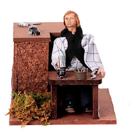 Sapateiro em movimento para presépio com figuras altura média 12 cm