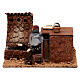 Animated roasted chestnut Seller for nativity 12 cm s1