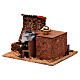 Venditrice di caldarroste movimento per presepe 12 cm s3