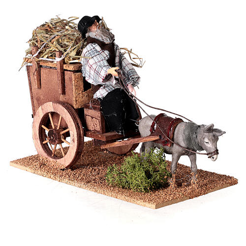 Farmer on cart movement for 12 cm nativity scene 2