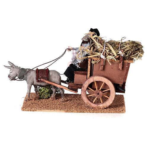 Farmer on Carriage moving for 12 cm nativity 4