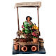 Moving florist with bench Neapolitan Nativity Scene 12 cm s1