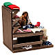 Moving Seamstress with Workstation for Neapolitan nativity of 12 cm s4
