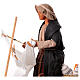 Moving woman beating the laundry for Neapolitan Nativity Scene 24 cm s2