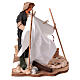 Moving woman beating the laundry for Neapolitan Nativity Scene 24 cm s4