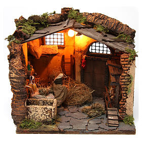 Farmer in the barn scene for Nativity Scene 10 cm