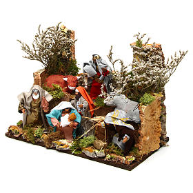 Bewegliche Krippenfiguren: Bewegliche Krippenfiguren Szene der Geburt Christi für 12 cm Krippe Bewegliche Krippenfiguren: Bewegliche Krippenfiguren Szene der Geburt Christi für 12 cm Krippe