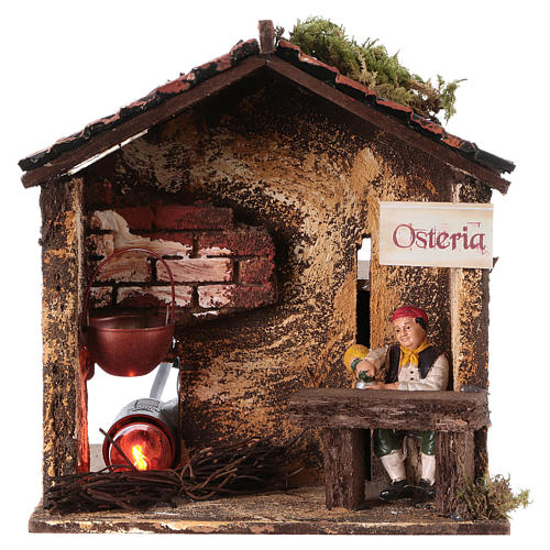 Innkeeper with movement 10 cm and lamp flame effect 1