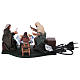 12 cm Moving Family at Dinner with Child Neapolitan nativity s5