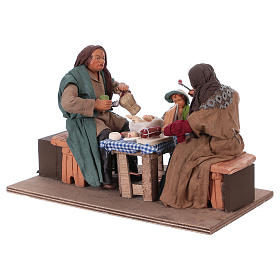 Neapolitanische Krippe: Familie beim Abendessen 24cm bewegliche Krippenfigur Neapolitanische Krippe: Familie beim Abendessen 24cm bewegliche Krippenfigur