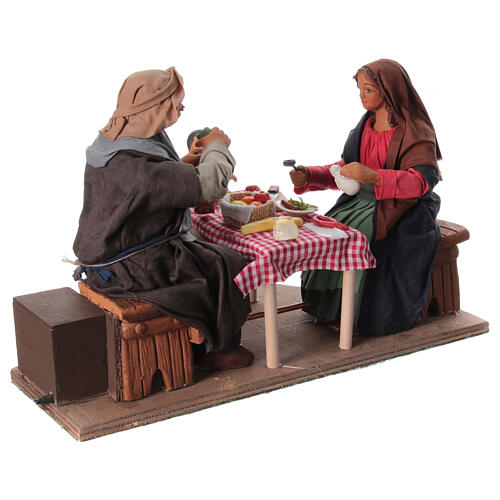 Moving family with child 24 cm for Neapolitan Nativity Scene 3