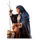 Moving woman fetching water from a well for 30 cm Nativity scene s3