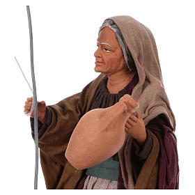 Presepe Napoletano: Donna al pozzo 30 cm movimento presepe napoletano