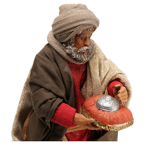 STOCK Rois Mages en mouvement crèche napolitaine 24 cm 2