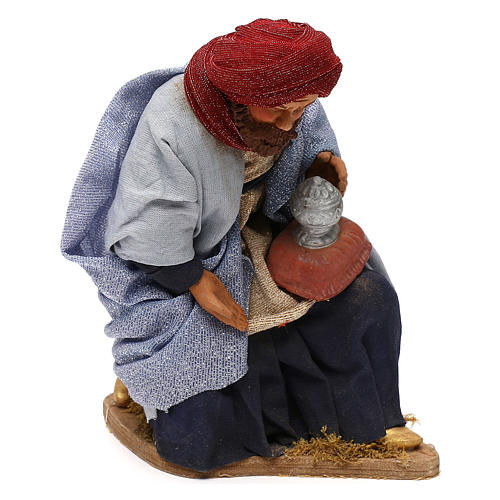 STOCK Tre Re Magi in movimento presepe napoletano 24 cm 6