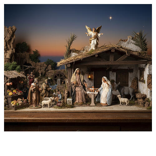 Animated classic Holy Family, 30 cm Neapolitan nativity 2