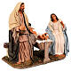 Nativité classique 30 cm crèche napolitaine mouvement s4