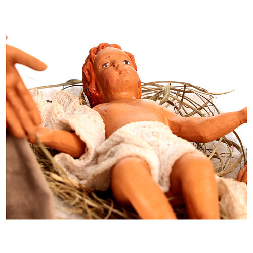 Natività classica 30 cm Presepe Napoletano movimento 2