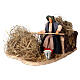 Farmer with pitchfork, 10 cm moving Neapolitan nativity s2