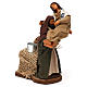 Man with woman in arms,12 cm moving Neapolitan nativity s1