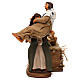 Man with woman in arms,12 cm moving Neapolitan nativity s3