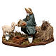 Man kneeling with sheep, 12 cm moving Neapolitan nativity s2