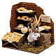 Bread shop with moving figurine, 12 cm Neapolitan nativity s3