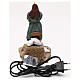 Animated woman driving away mice, 12 cm Neapolitan nativity s4