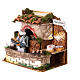 Animated bakery shop setting with oven lights, 12 cm nativity s2