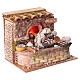 Ambientazione pasticceria forno personaggio movimento luci presepi 12 cm s3