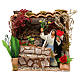 Miniature flower shop setting with movement, 12 cm nativity s1
