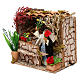 Miniature flower shop setting with movement, 12 cm nativity s2