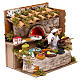 Animated chef scene with oven lights 12 cm nativity scene s3