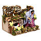 Farmer woman with hens and chicks with movement, 12 cm nativity s3