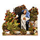 Animated indian fig picking scene, 12 cm nativity s1