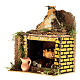 Rotisserie setting with movement and flame effect 20x15x10 cm for Nativity scenes of 10 cm s2