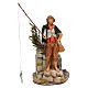 Pescador Fontanini con caña de pescar y movimiento belén 19 cm s1