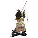 Pescador Fontanini com vara de pesca e movimento para presépio com figuras de 19 cm de altura média s4