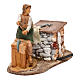 Knife grinder with movement in resin, for 12 cm nativity s2