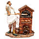 Baker with movement and brick oven, Fontanini 30 cm nativity s1