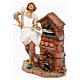 Baker with movement and brick oven, Fontanini 30 cm nativity s2