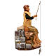 Young fisher with removable rod movement, Fontanini 30 cm nativity s2