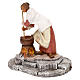 Polenta maker, Fontanini 19 cm nativity with movement and flame light effect s2