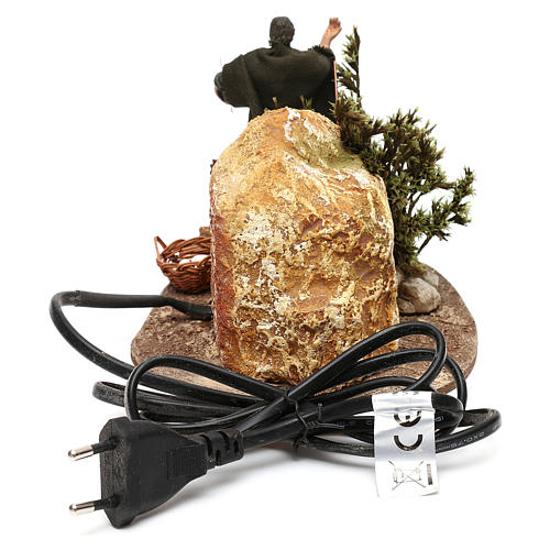 Man with hens Oliver with movement, for 10 cm nativity 4