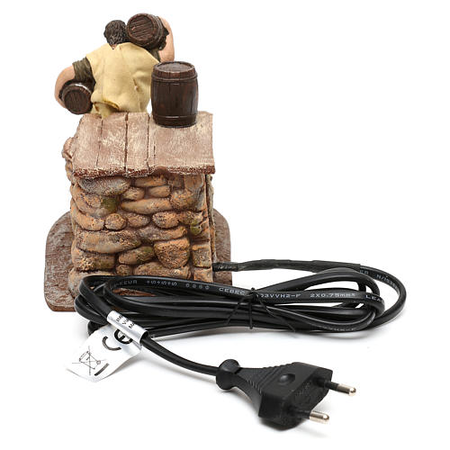 Mann mit Fässern Mod. Oliver 10cm bewegliche Krippenfigur 4