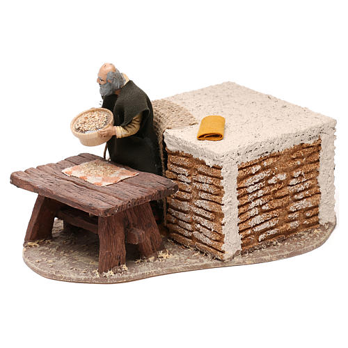 Man that sifts flour Oliver with movement, 10 cm nativity 2